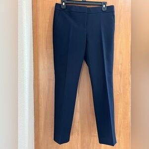 ANN TAYLOR NAVY DEVIN FIT ANKLE PANTS SZ 2